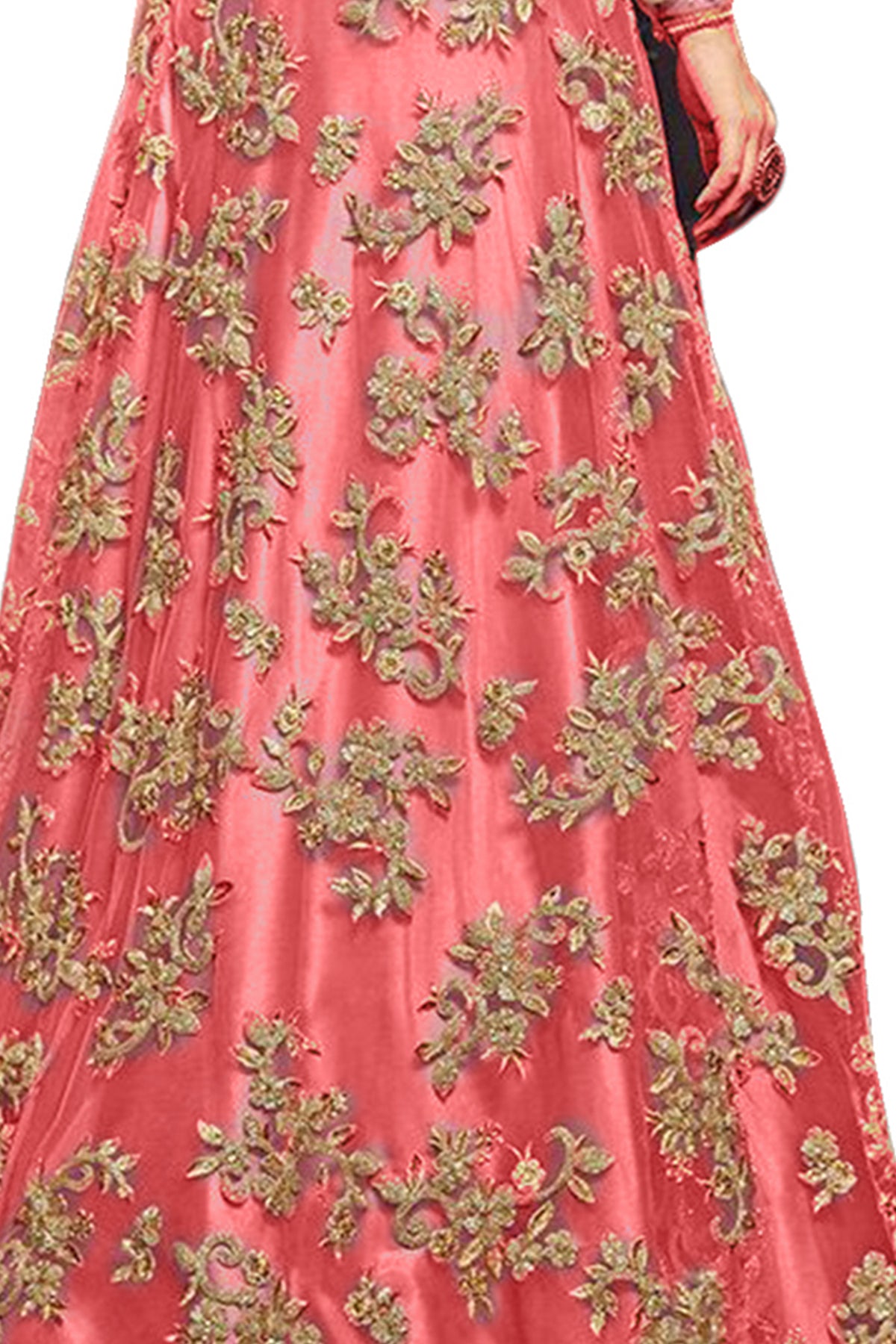 SHAFNUFAB Women's Net Ethnic Wear for WomenSemi StitchedSalwarSuit SF20131 Diwali Outfit Bridal Pink Colour Indian CasualWearSalwarSuit IN Eid