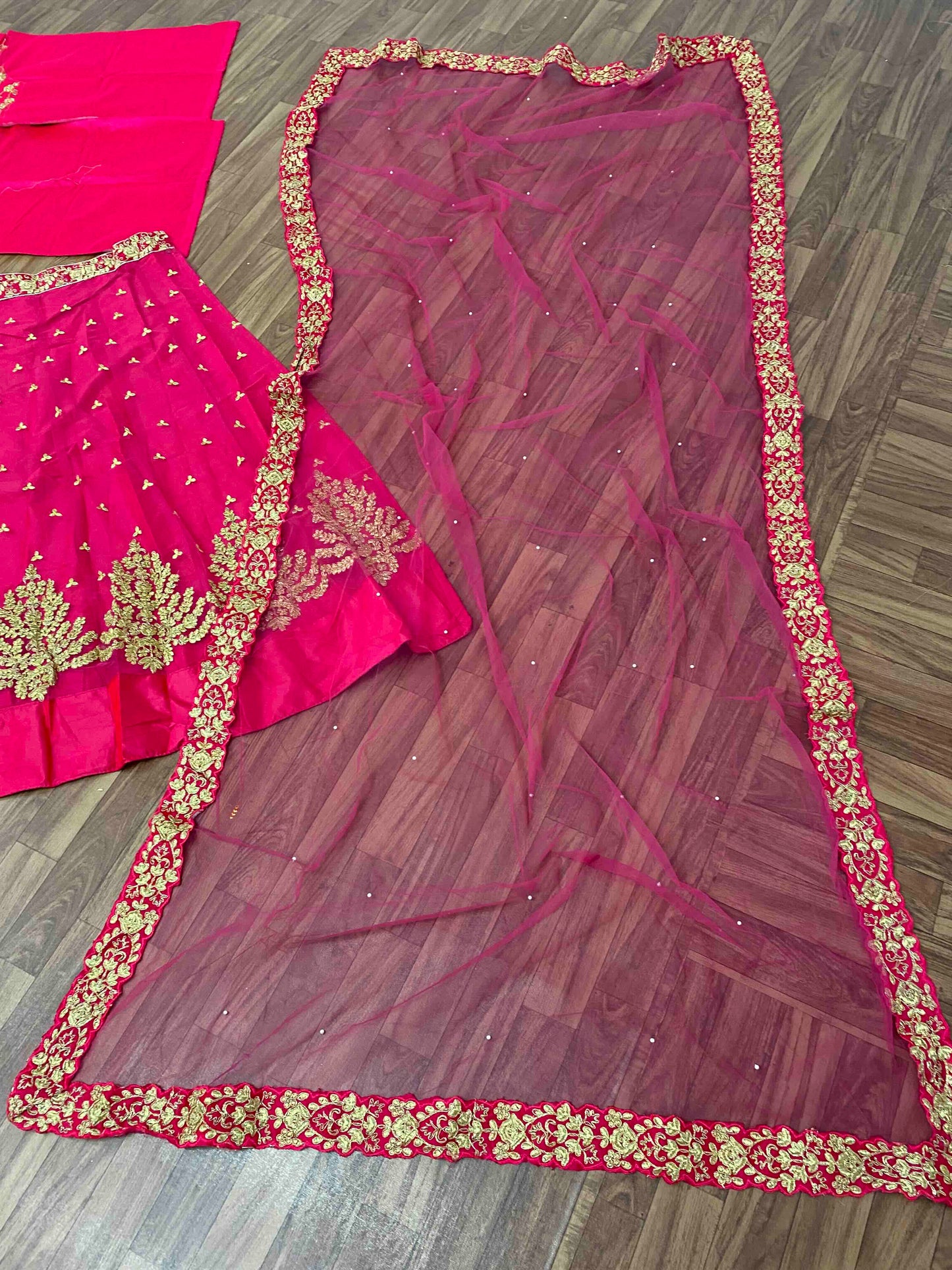 SHAFNUFAB Women's Net Semi Stitched lehengacholi SF201383 Diwali Outfit Embroidered lehengacholi Set Maroon Colour Indian Heavy Lehenga