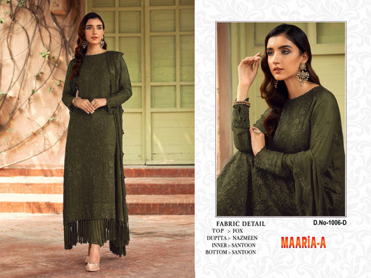 SHAFNUFAB Women's Georgette Ethnic Wear for WomenSemi StitchedSalwarSuit SF201452 Diwali Outfit Bridal Light Green Colour Indian CasualWearSalwarSuit IN Eid