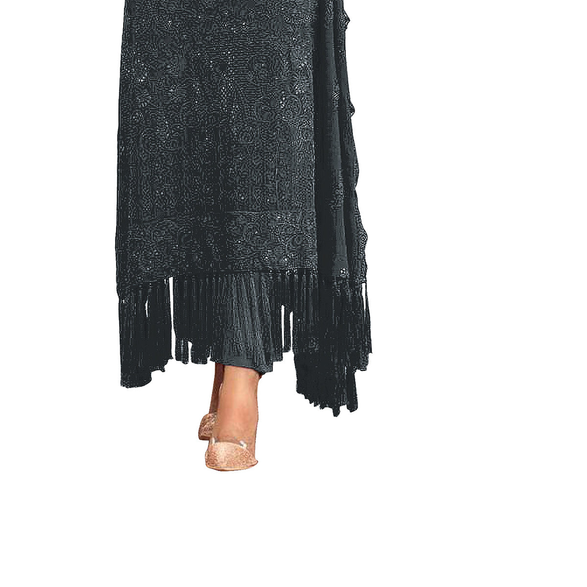 Shafnufab Trending Grey Georgette Embroidered Work Pakistani suit