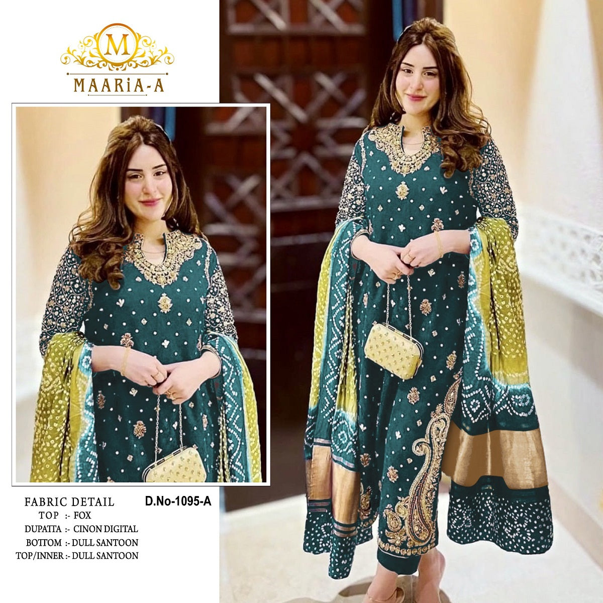 Shafnufab WOMEN'S Georgette Embroidery Work Pakistani Salwar1599 SuitSF201481