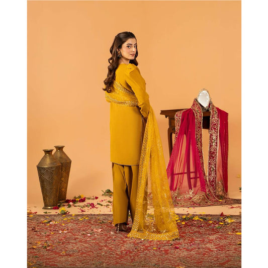 SHAFNUFAB Women's Georgette Ethnic Wear for WomenSemi StitchedSalwarSuit SF251210