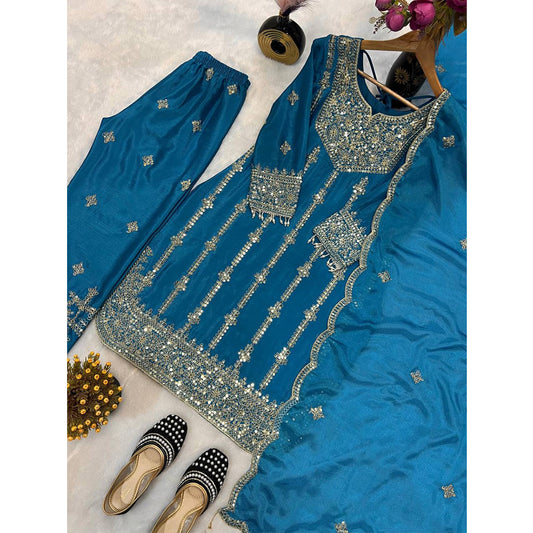 SHAFNUFAB Women's Georgette Ethnic Wear for WomenSemi StitchedSalwarSuit SF251236