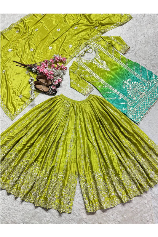 SHAFNUFAB Women's Georgette Ethnic Wear for WomenSemi StitchedSalwarSuit SF251244