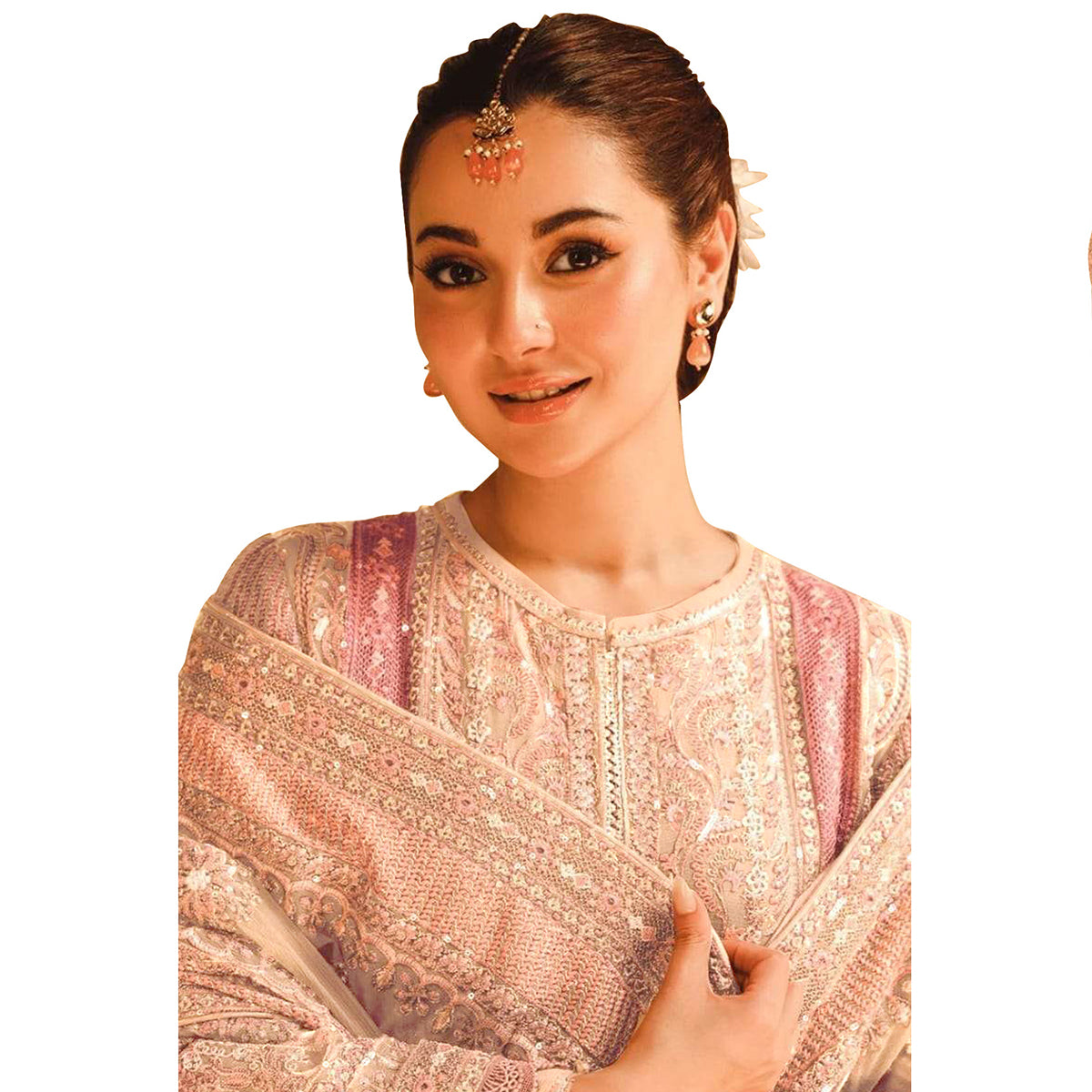 SHAFNUFAB Women's Georgette Ethnic Wear for WomenSemi StitchedSalwarSuit SF271193