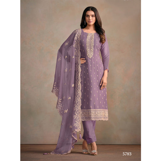SHAFNUFAB Women's Georgette Ethnic Wear for WomenSemi StitchedSalwarSuit SF271260