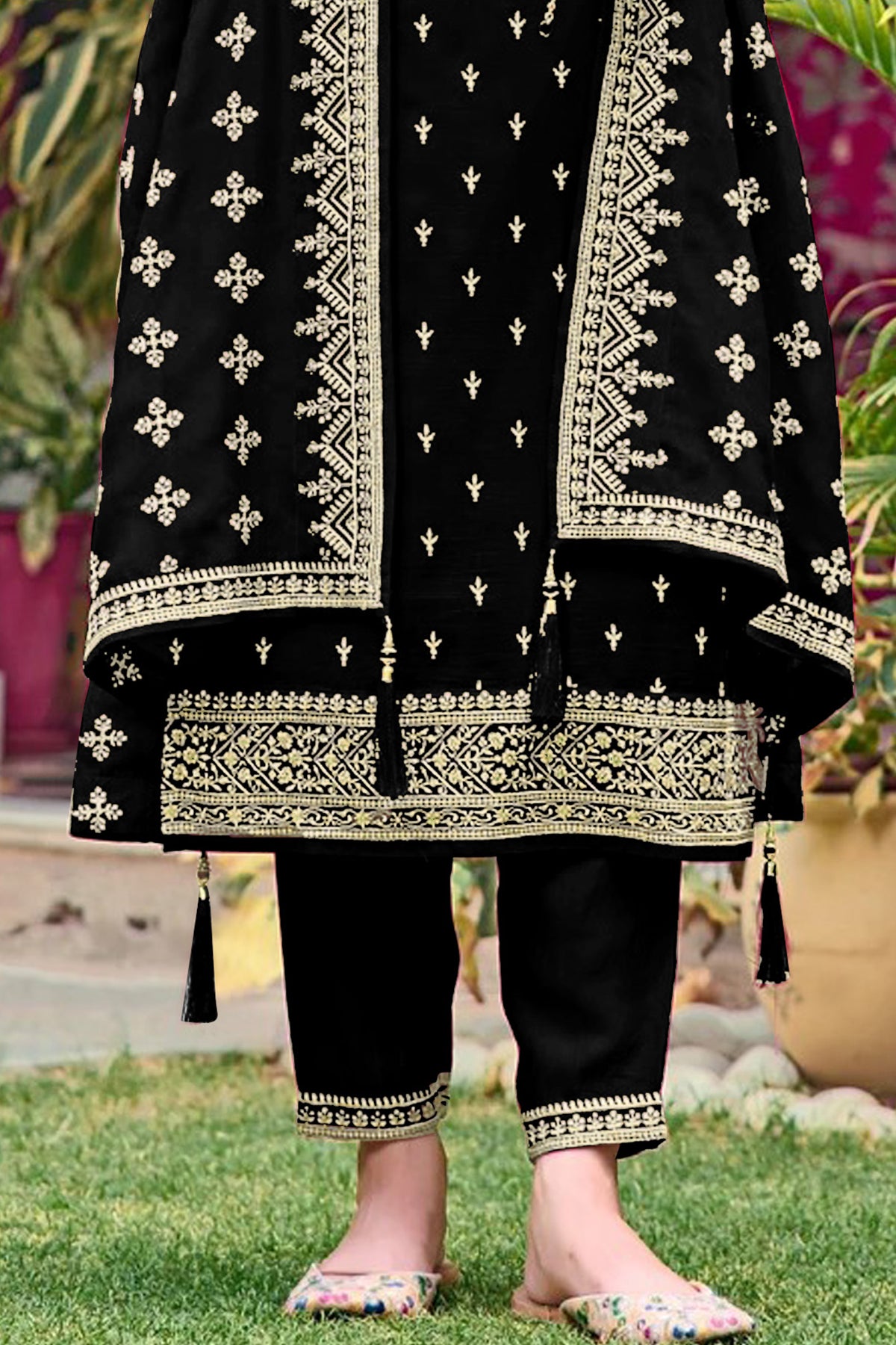 SHAFNUFAB Women's Georgette Ethnic Wear for WomenSemi Stitched PAKISTANI SUIT SF311415