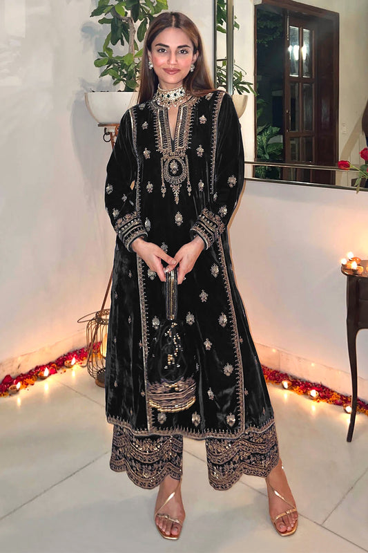 SHAFNUFAB Women's Georgette Ethnic Wear for WomenSemi Stitched PAKISTANI SUIT SF31213