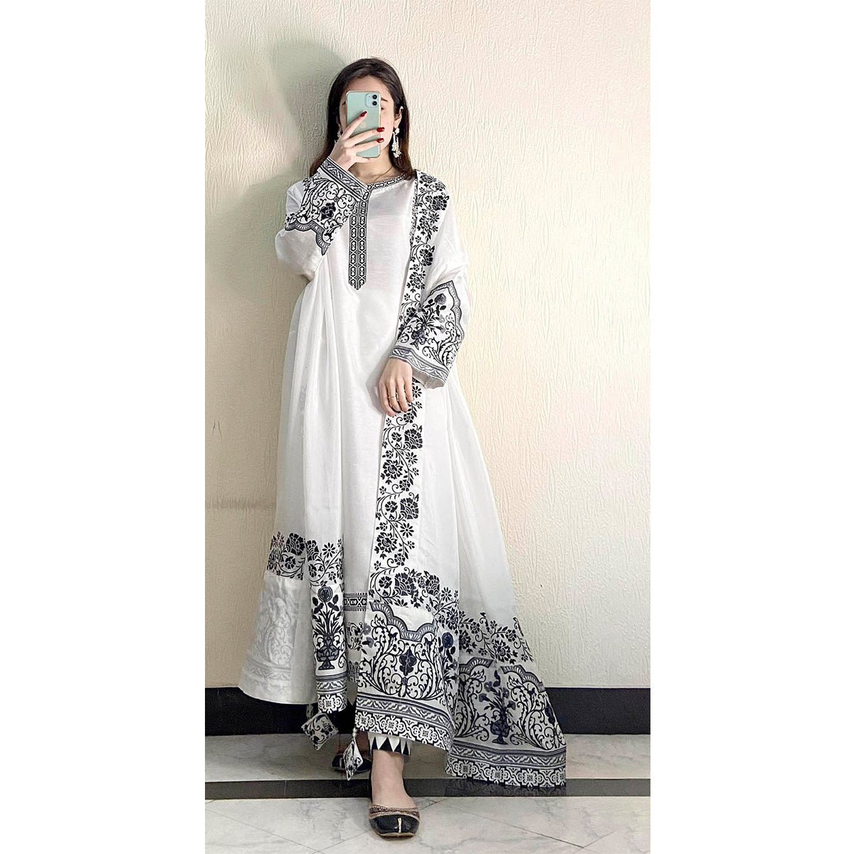 ethnic pakistani dresses SHAFNUFAB Women's Georgette Ethnic Wear for WomenSemi StitchedSalwarSu – Shafnu Fab