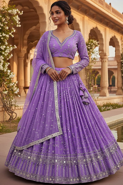 Lehenga Choli with Heavy Embroidery Work Dupatta | Elegant Designer Wedding Wear for Women