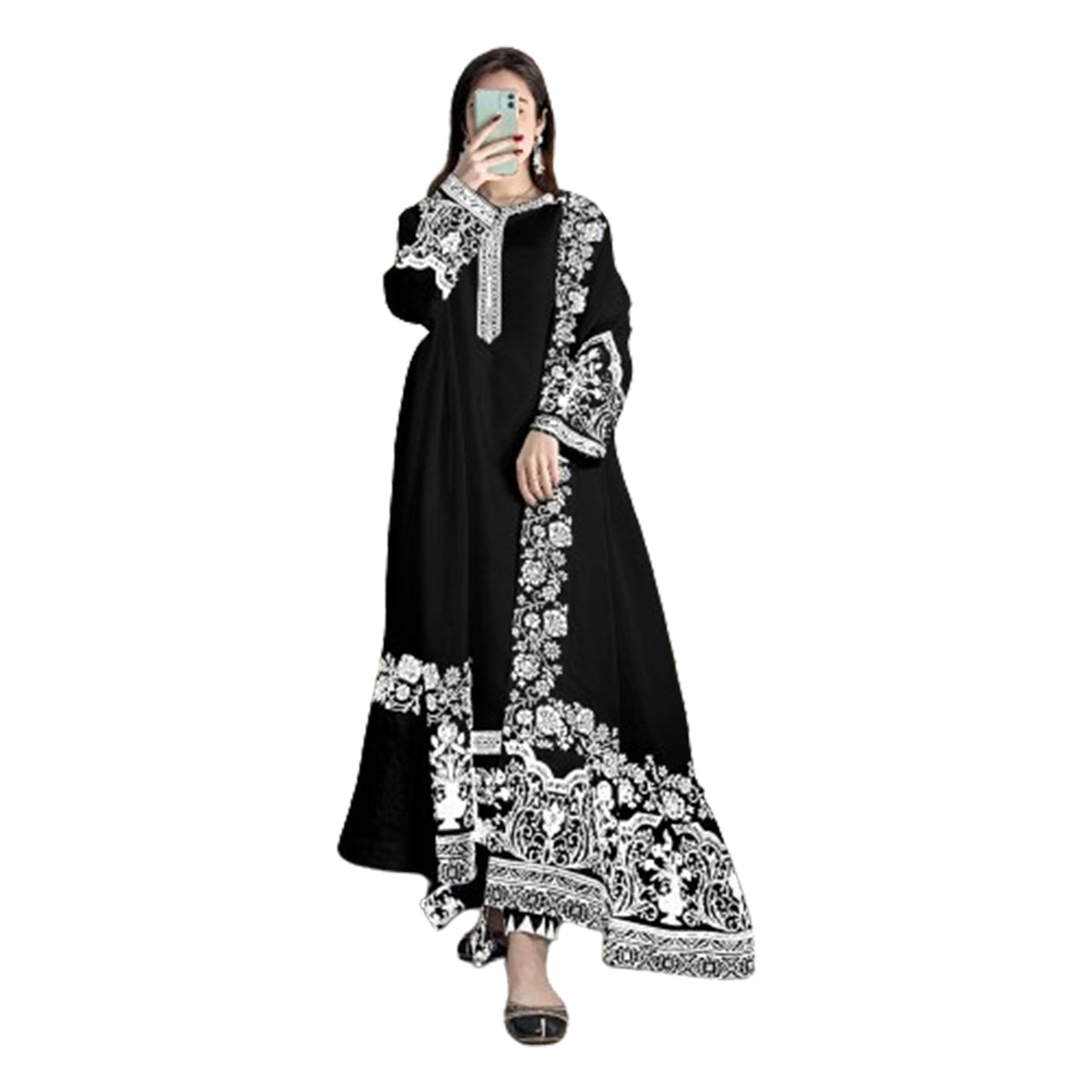 SHAFNUFAB Women's Georgette Ethnic Wear for WomenSemi StitchedSalwarSuit   SF201494  Diwali Outfit Bridal Black1  Colour Indian CasualWearSalwarSuit IN Eid