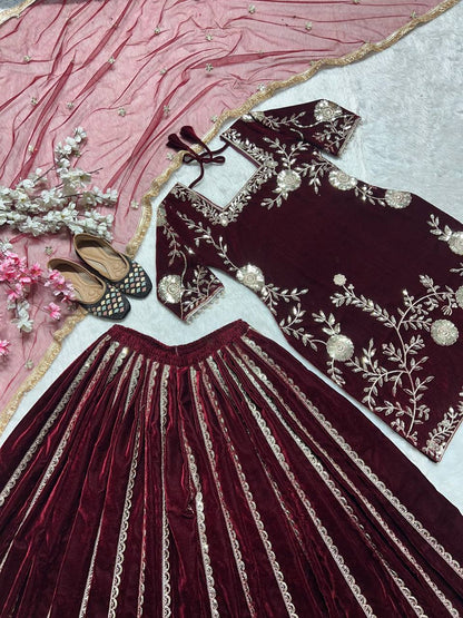 SHAFNUFAB Women's Georgette Ethnic Wear for WomenSemi StitchedSalwarSuit  SF201512
