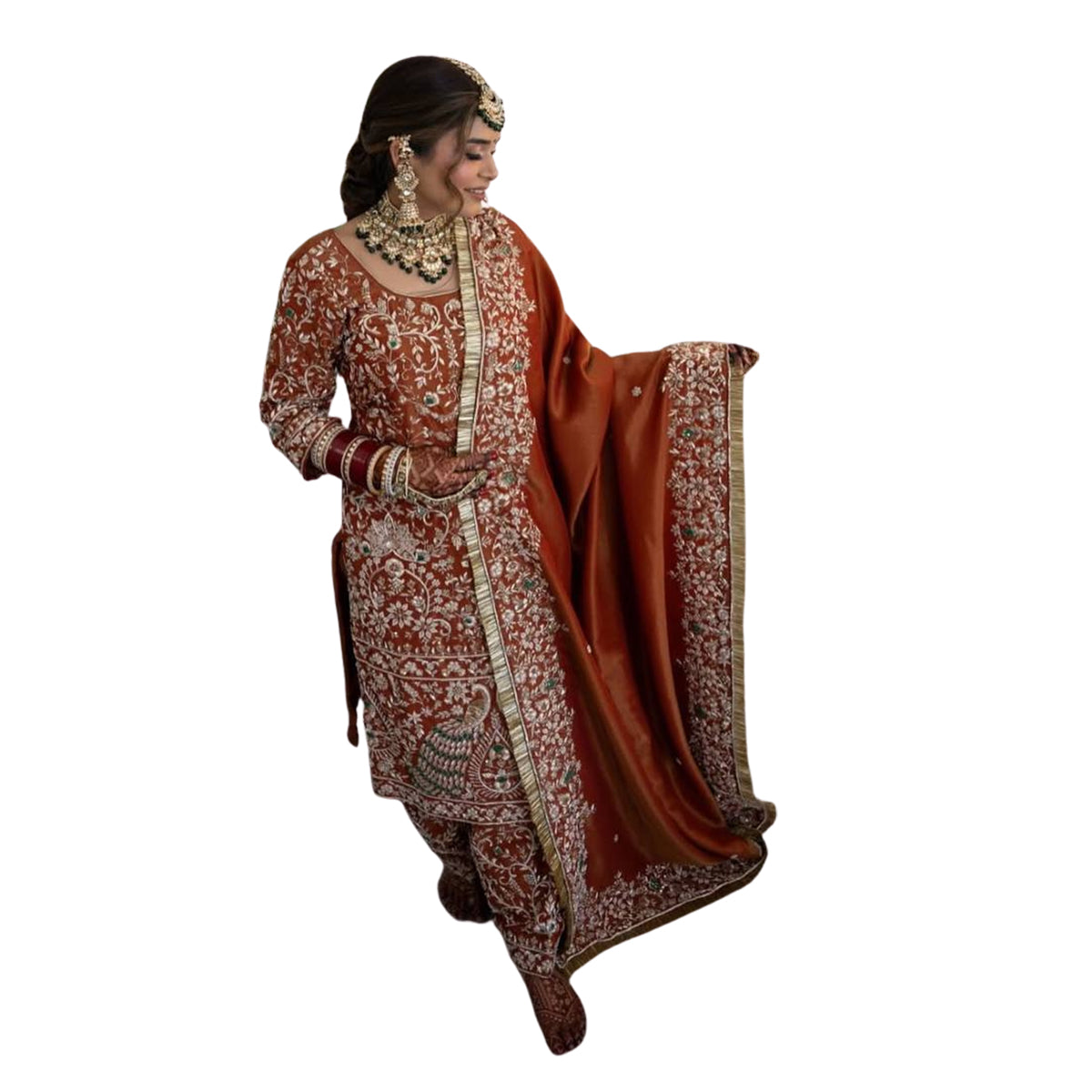 Women’s Stitched Dhoti Suit with Heavy Embroidery Work Dupatta | Designer Kurta Dhoti Pant Set for Party, Festive & Wedding Wear