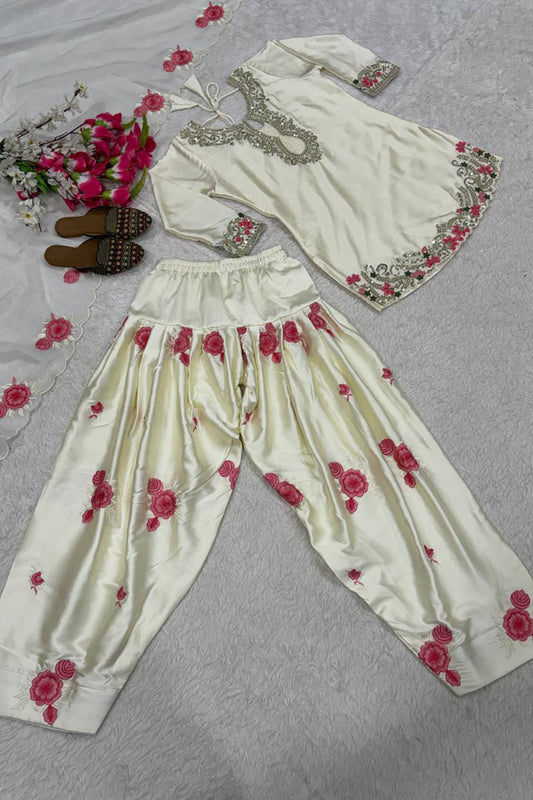 SHAFNUFAB Women's Georgette Ethnic Wear for WomenSemi StitchedSalwarSuit  SF201524