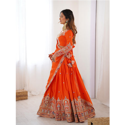 SHAFNUFAB Women's Georgette Ethnic Wear for WomenSemi StitchedSalwarSuit  SF201534