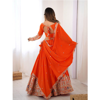 SHAFNUFAB Women's Georgette Ethnic Wear for WomenSemi StitchedSalwarSuit  SF201534