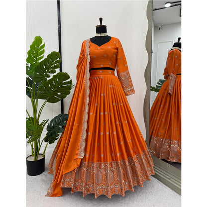 SHAFNUFAB Women's Georgette Ethnic Wear for WomenSemi StitchedSalwarSuit  SF201536