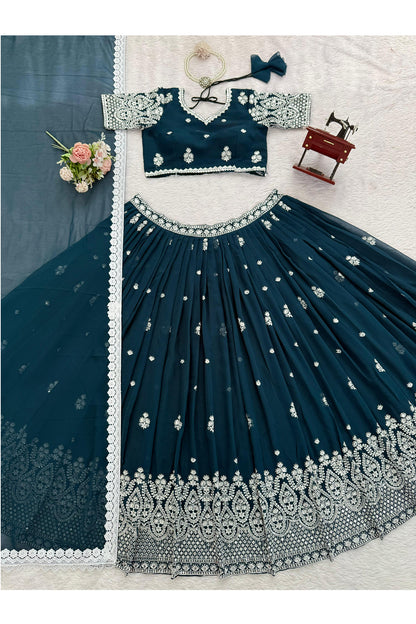 SHAFNUFAB Women's Georgette Ethnic Wear for WomenSemi StitchedSalwarSuit  SF201552
