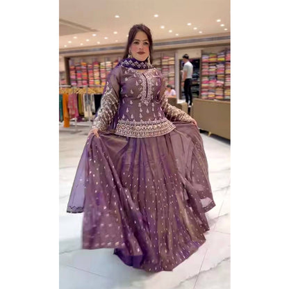 SHAFNUFAB Women's Georgette Ethnic Wear for WomenSemi StitchedSalwarSuit  SF201560