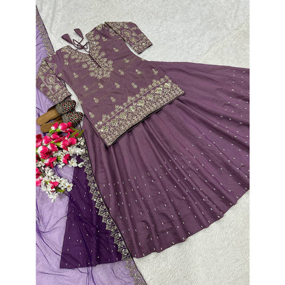 SHAFNUFAB Women's Georgette Ethnic Wear for WomenSemi StitchedSalwarSuit  SF201560
