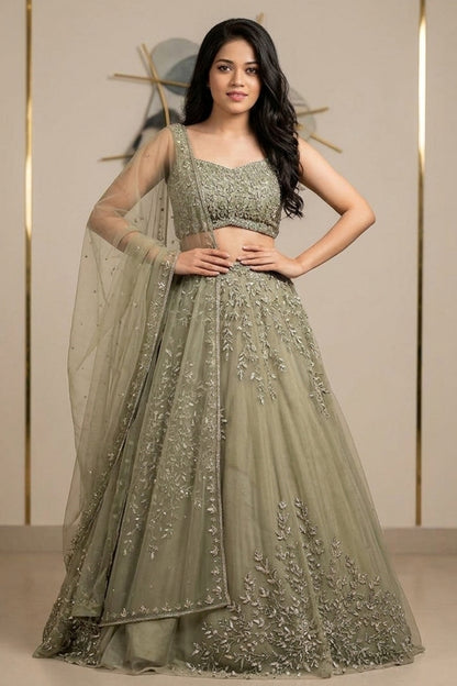 SHAFNUFAB Women's Georgette Ethnic Wear for WomenSemi Stitched sarara Suit Diwali Special SF201562