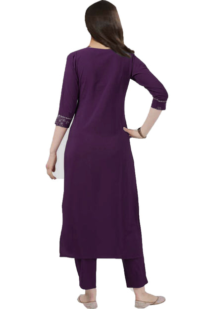 SHAFNUFAB Women's Georgette Ethnic Wear for WomenSemi StitchedSalwarSuit   SF20186  Diwali Outfit Bridal Purple  Colour Indian CasualWearSalwarSuit IN Eid