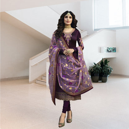 Women’s Stitched Semi Stitched Suit with Heavy Embroidery Work Dupatta | Designer Party Wear Salwar Suit for Festive & Wedding Wear