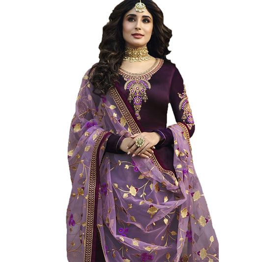 Women’s Stitched Semi Stitched Suit with Heavy Embroidery Work Dupatta | Designer Party Wear Salwar Suit for Festive & Wedding Wear