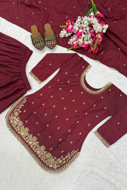 SHAFNUFAB Women's Georgette Ethnic Wear for WomenSemi StitchedSalwarSuit  SF241104