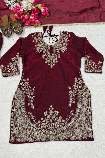 SHAFNUFAB Women's Georgette Ethnic Wear for WomenSemi StitchedSalwarSuit  SF241106