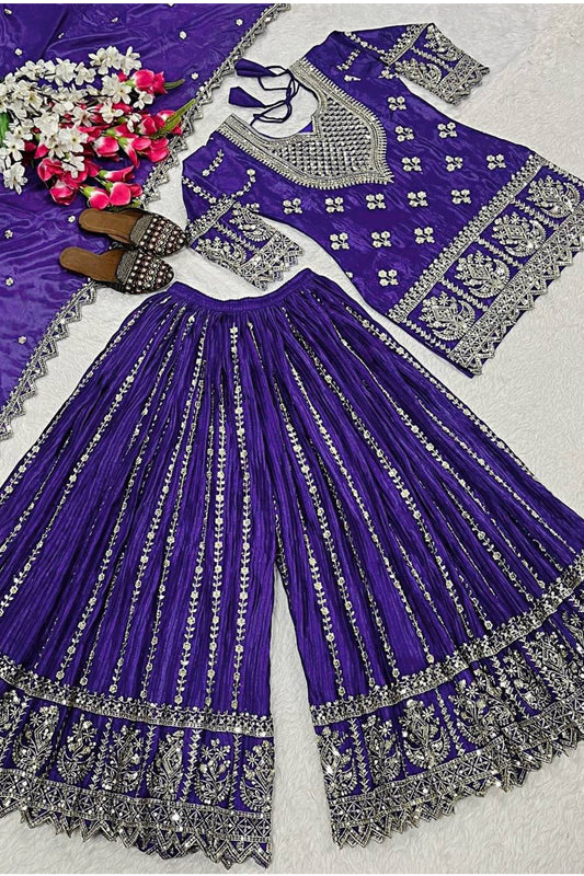 SHAFNUFAB Women's Georgette Ethnic Wear for WomenSemi StitchedSalwarSuit  SF241108