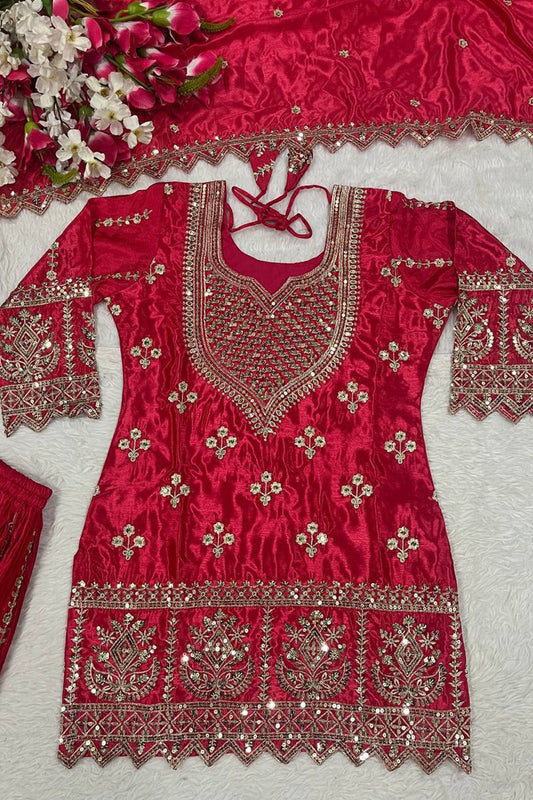 SHAFNUFAB Women's Georgette Ethnic Wear for WomenSemi StitchedSalwarSuit  SF241110
