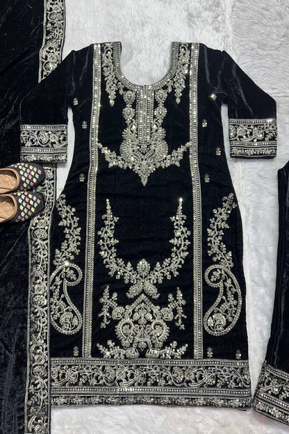 SHAFNUFAB Women's Georgette Ethnic Wear for WomenSemi StitchedSalwarSuit  SF241112