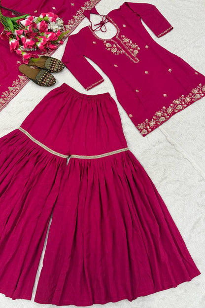 SHAFNUFAB Women's Georgette Ethnic Wear for WomenSemi StitchedSalwarSuit  SF241114