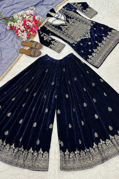 SHAFNUFAB Women's Georgette Ethnic Wear for WomenSemi StitchedSalwarSuit  SF241115
