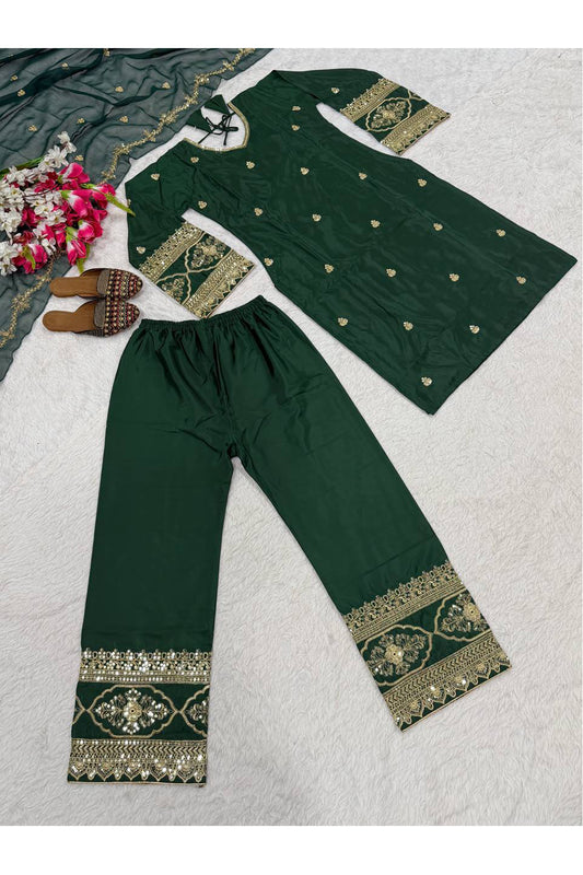 SHAFNUFAB Women's Georgette Ethnic Wear for WomenSemi StitchedSalwarSuit  SF241116