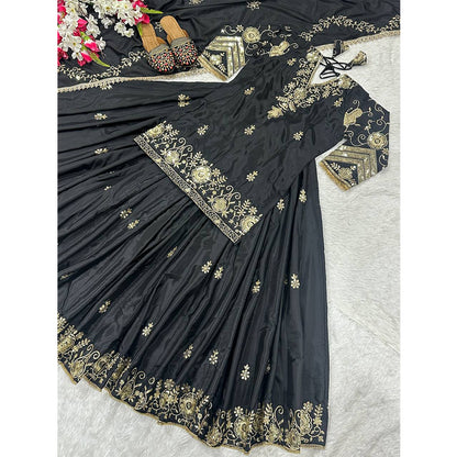 SHAFNUFAB Women's Georgette Ethnic Wear for WomenSemi StitchedSalwarSuit  SF24121