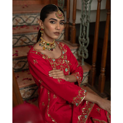 SHAFNUFAB Women's Georgette Ethnic Wear for WomenSemi StitchedSalwarSuit  SF24124