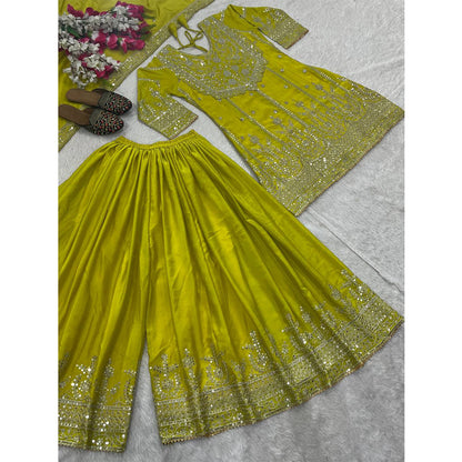 SHAFNUFAB Women's Georgette Ethnic Wear for WomenSemi StitchedSalwarSuit  SF24127
