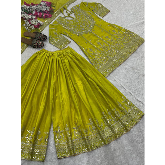 SHAFNUFAB Women's Georgette Ethnic Wear for WomenSemi StitchedSalwarSuit  SF24127