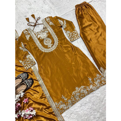 SHAFNUFAB Women's Georgette Ethnic Wear for WomenSemi StitchedSalwarSuit  SF24135