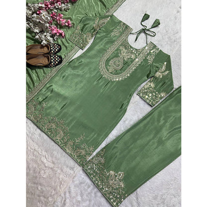 SHAFNUFAB Women's Georgette Ethnic Wear for WomenSemi StitchedSalwarSuit  SF24137