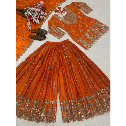 SHAFNUFAB Women's Georgette Ethnic Wear for WomenSemi StitchedSalwarSuit  SF24153