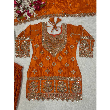 SHAFNUFAB Women's Georgette Ethnic Wear for WomenSemi StitchedSalwarSuit  SF24153