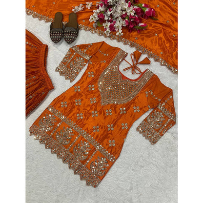SHAFNUFAB Women's Georgette Ethnic Wear for WomenSemi StitchedSalwarSuit  SF24153