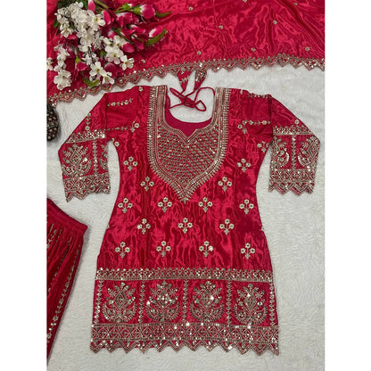 SHAFNUFAB Women's Georgette Ethnic Wear for WomenSemi StitchedSalwarSuit  SF24154
