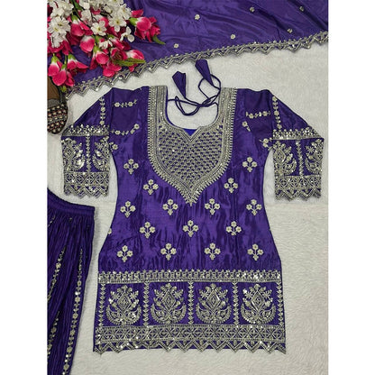 SHAFNUFAB Women's Georgette Ethnic Wear for WomenSemi StitchedSalwarSuit  SF24155