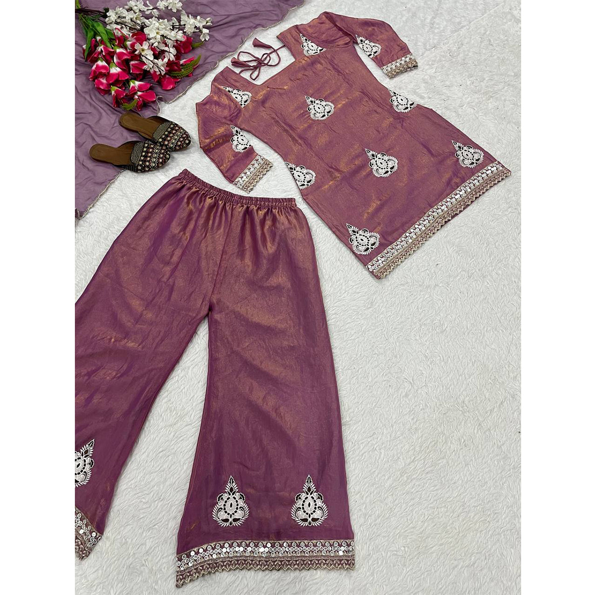 SHAFNUFAB Women's Georgette Ethnic Wear for WomenSemi StitchedSalwarSuit  SF24157