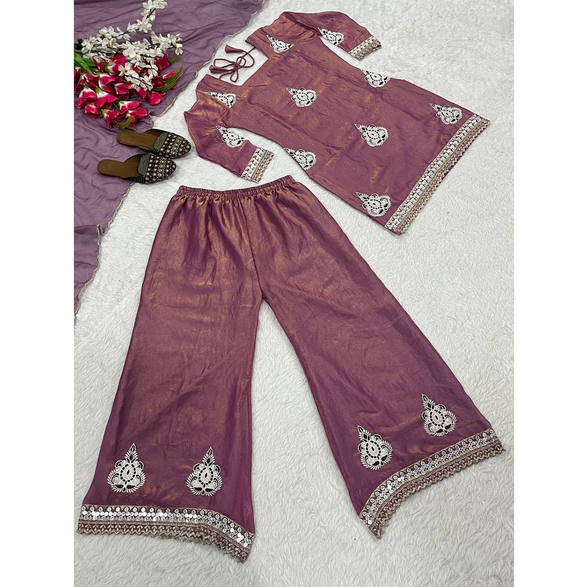SHAFNUFAB Women's Georgette Ethnic Wear for WomenSemi StitchedSalwarSuit  SF24157