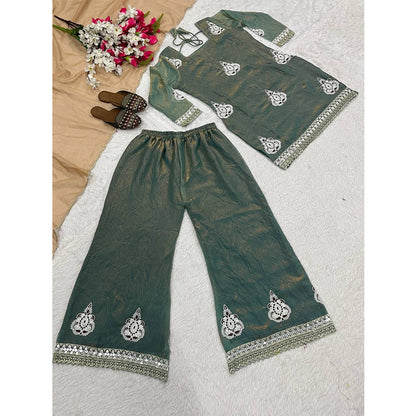 SHAFNUFAB Women's Georgette Ethnic Wear for WomenSemi StitchedSalwarSuit  SF24158
